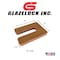 Glazelock 1/2" 4"L x 3"W 7/8" Slot, Square Horseshoe Plastic Flat Shims Brown 125pc/box GLZ25 - alternate 2